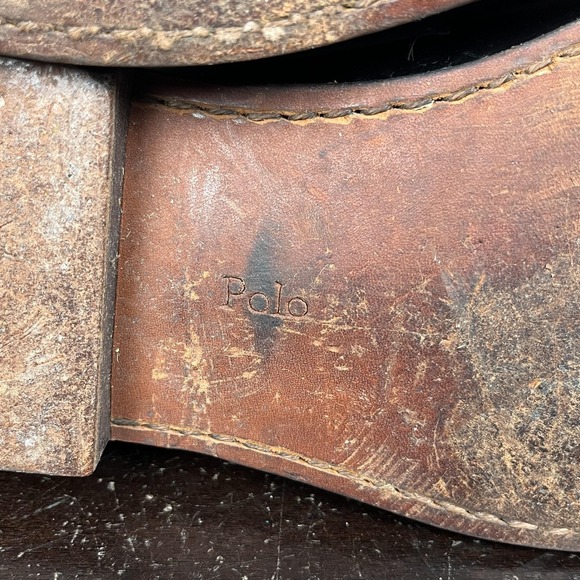 Polo Ralph Lauren Shoes Mens Size 11D Black Leather Penny Loafers Made USA - Picture 12 of 12